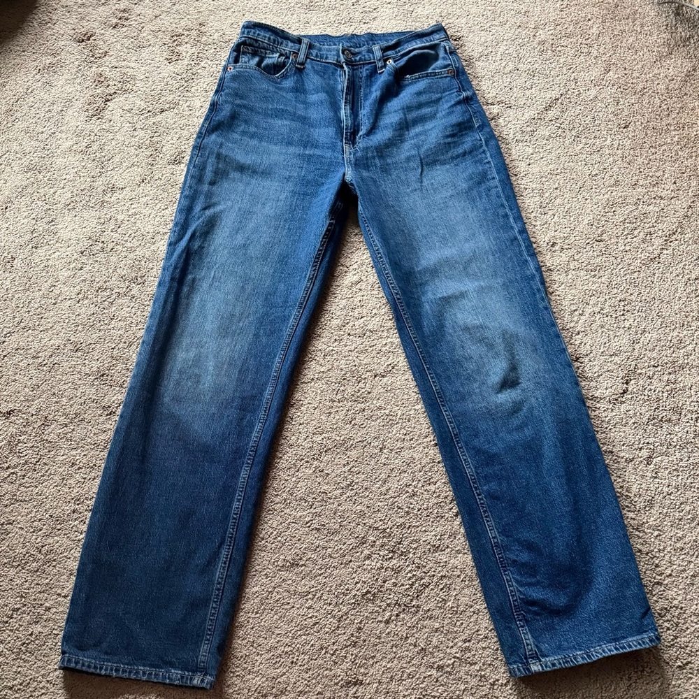 Gap loose high rise dark wash jeans